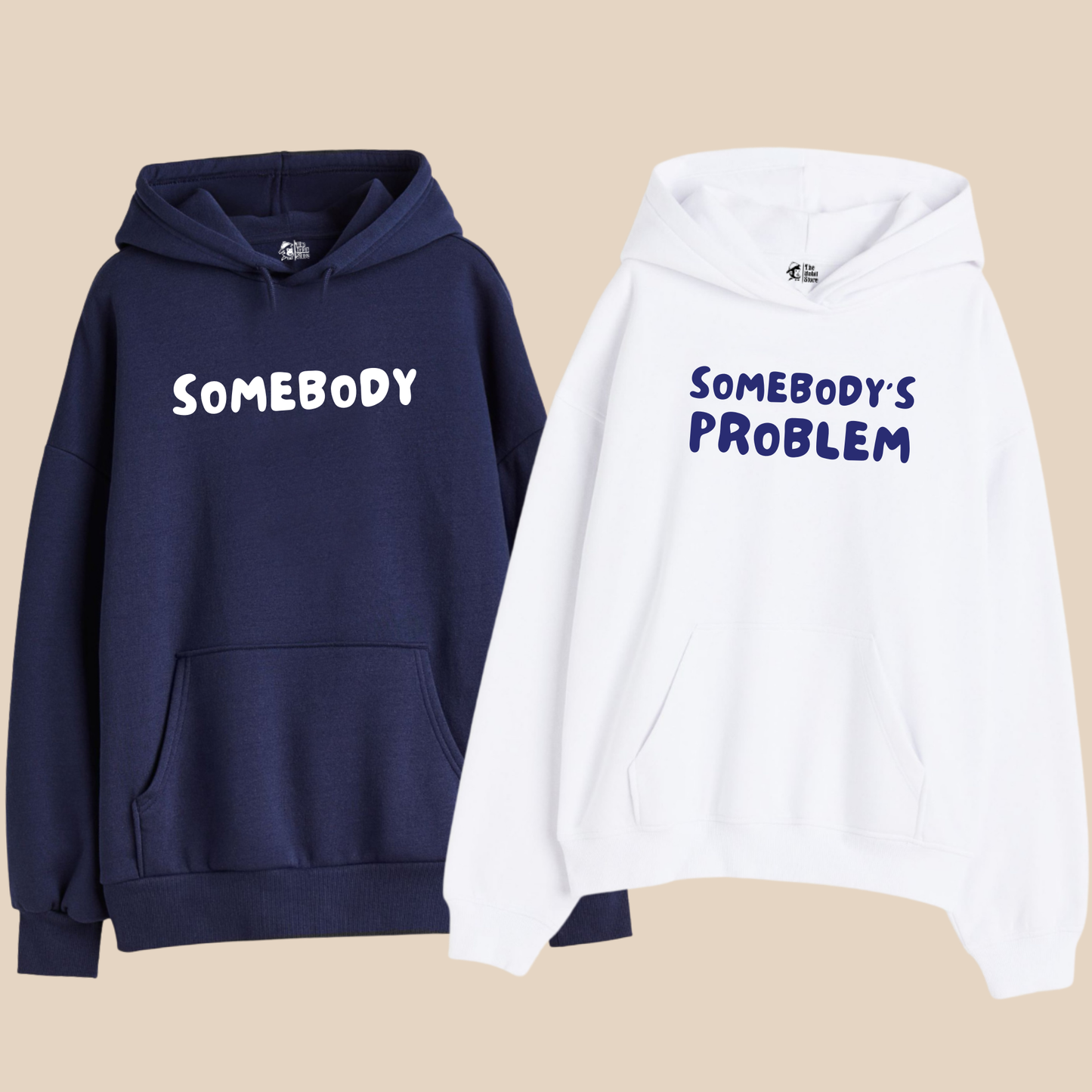 Somebody / Somebody’s Problem – Couple Oversized Hoodies (Set of 2) | Premium 400 GSM