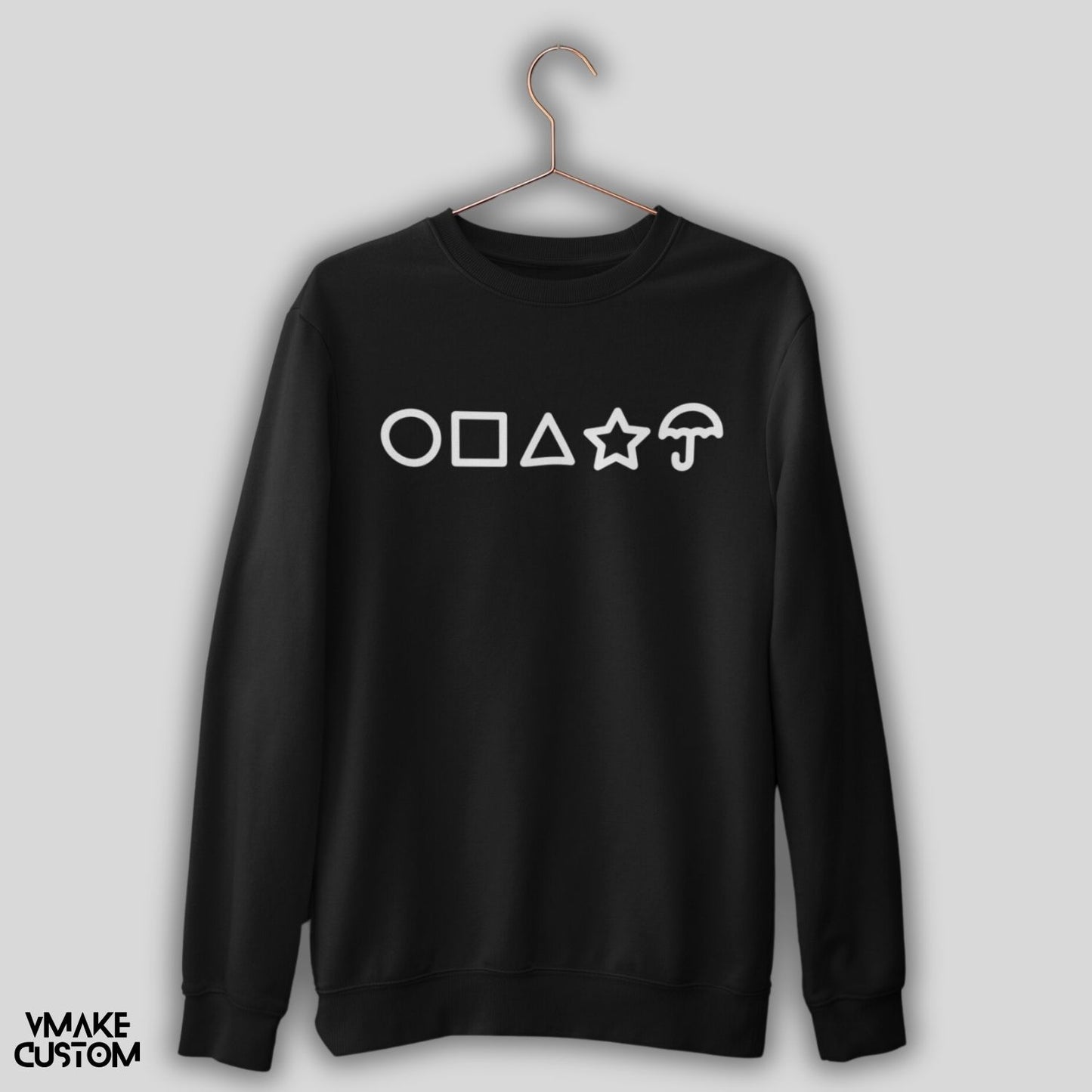 netflix squid games style sweatshirt black vmakecustom