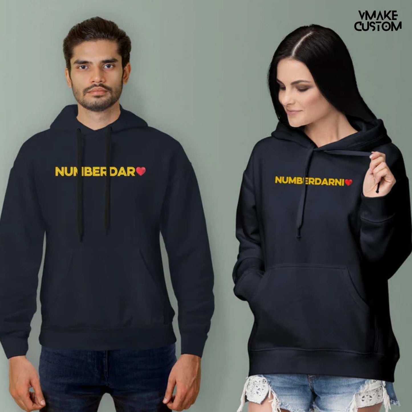 numberdar numberdarni navyblue hoodies for couple