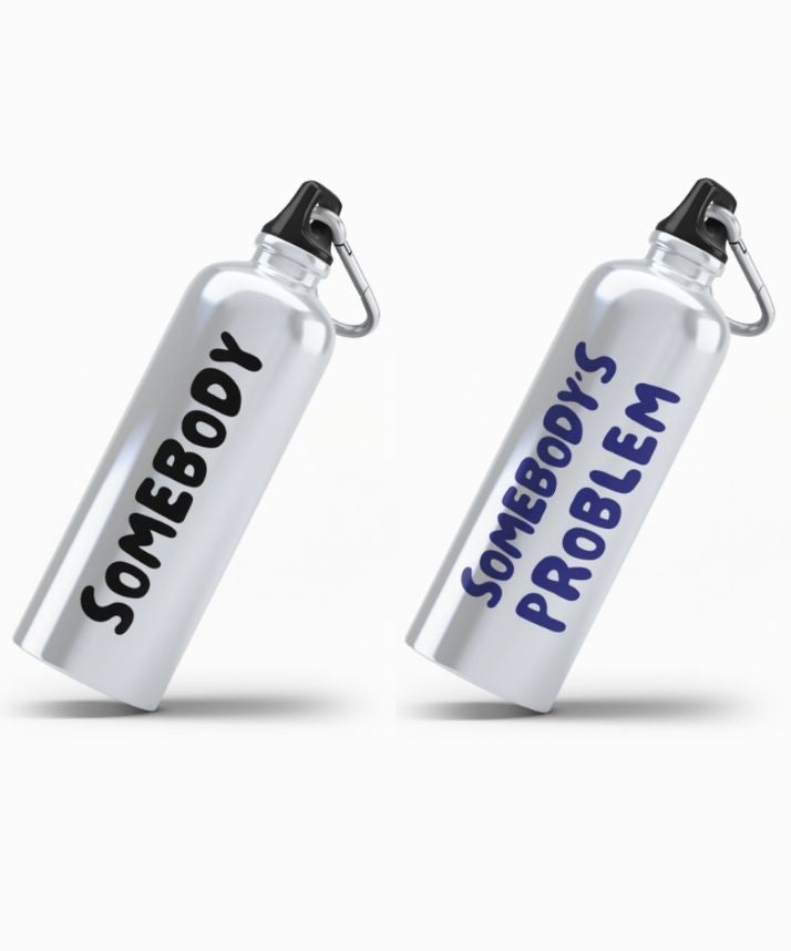 Couple Hood “Somebody / Somebody’s Problem” Couple Matching Sipper Bottle Set (Pack of 2)