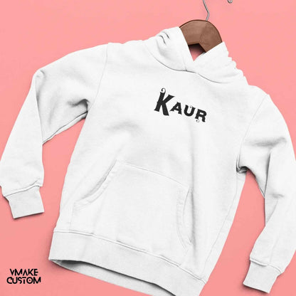 Singh Kaur White Hoodies for Couple