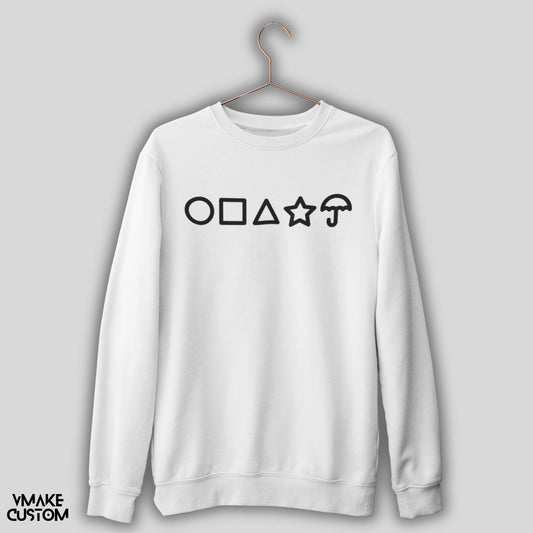 netflix squid games style sweatshirt white vmakecustom