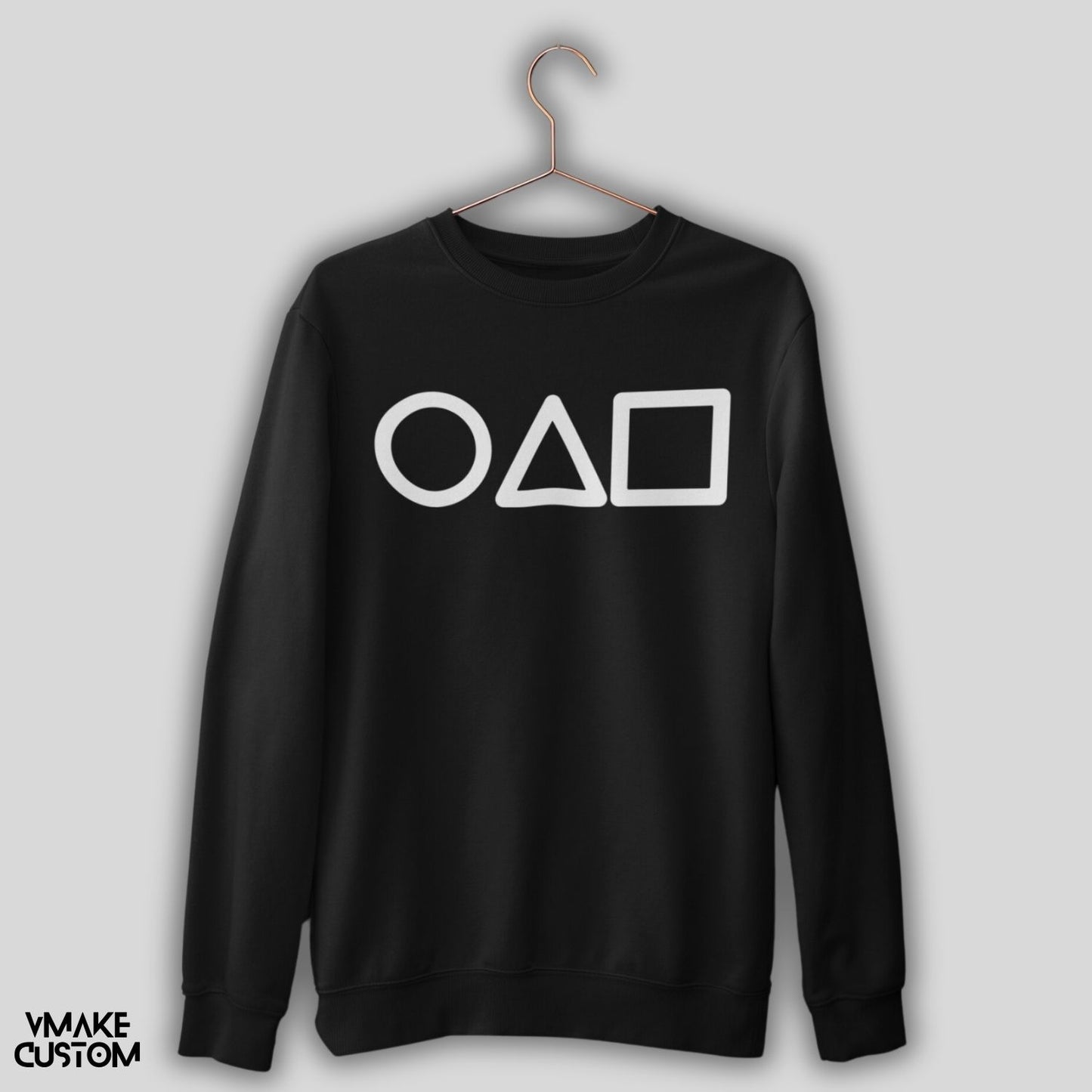 squid games fan sweatshirt black vmakecustom