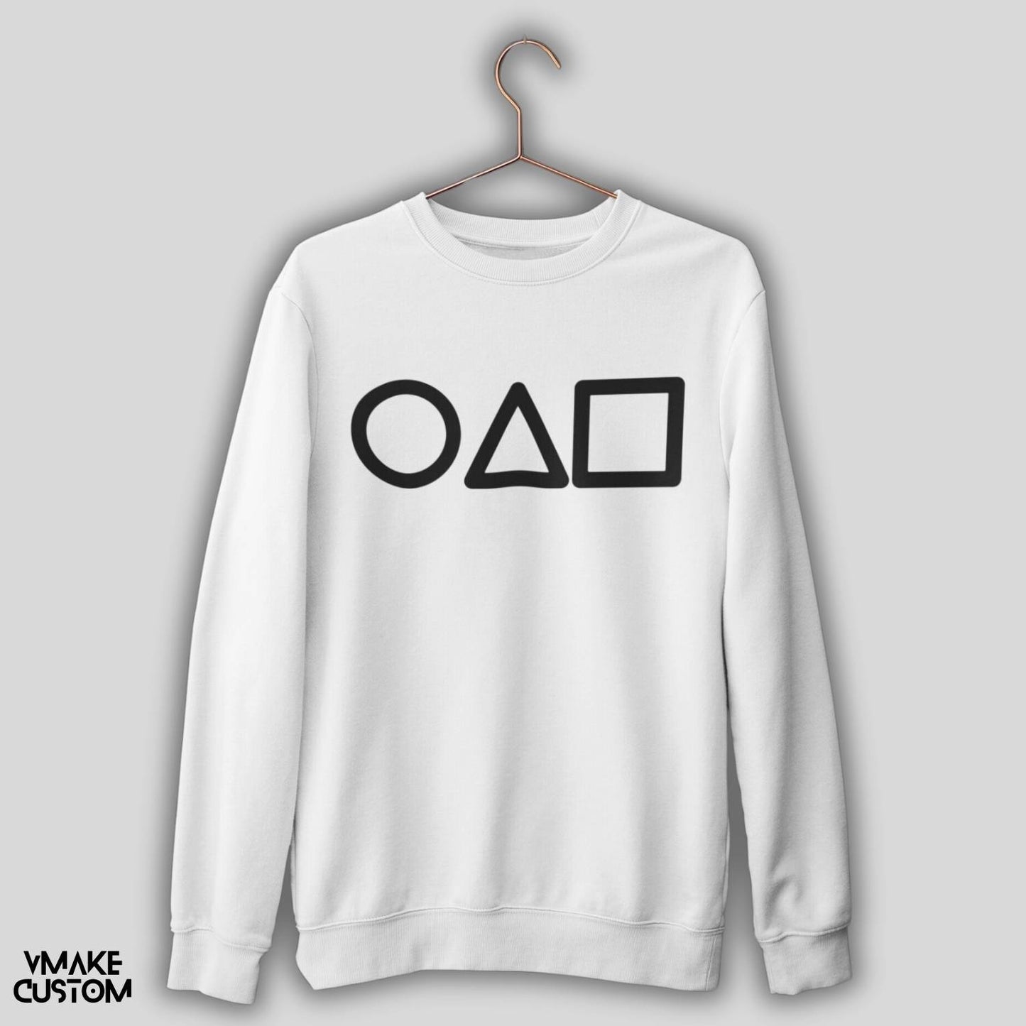squid games fan sweatshirt white vmakecustom