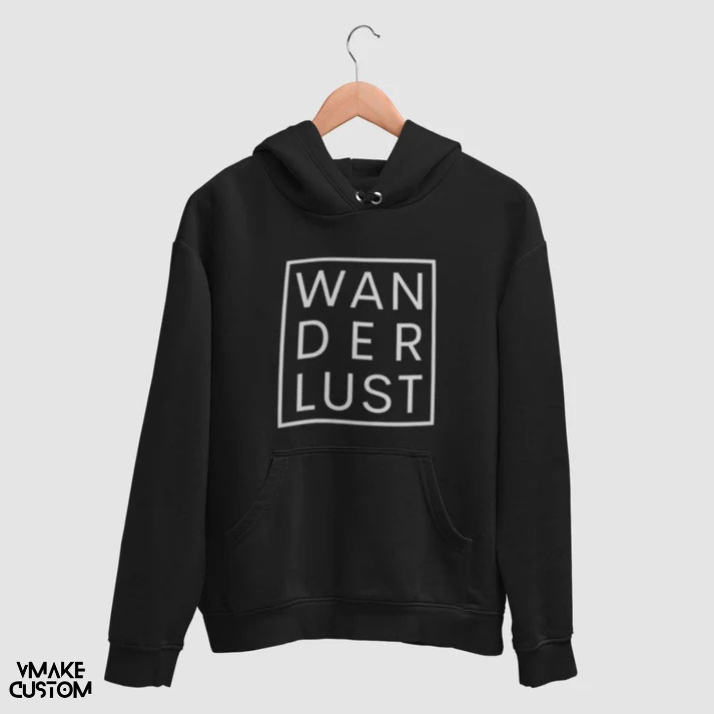 Wanderlust Black Unisex Hoodie