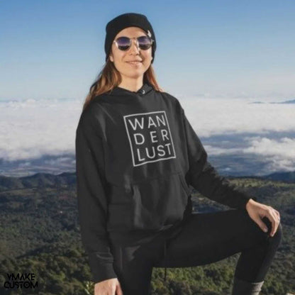 Wanderlust Black Unisex Hoodie